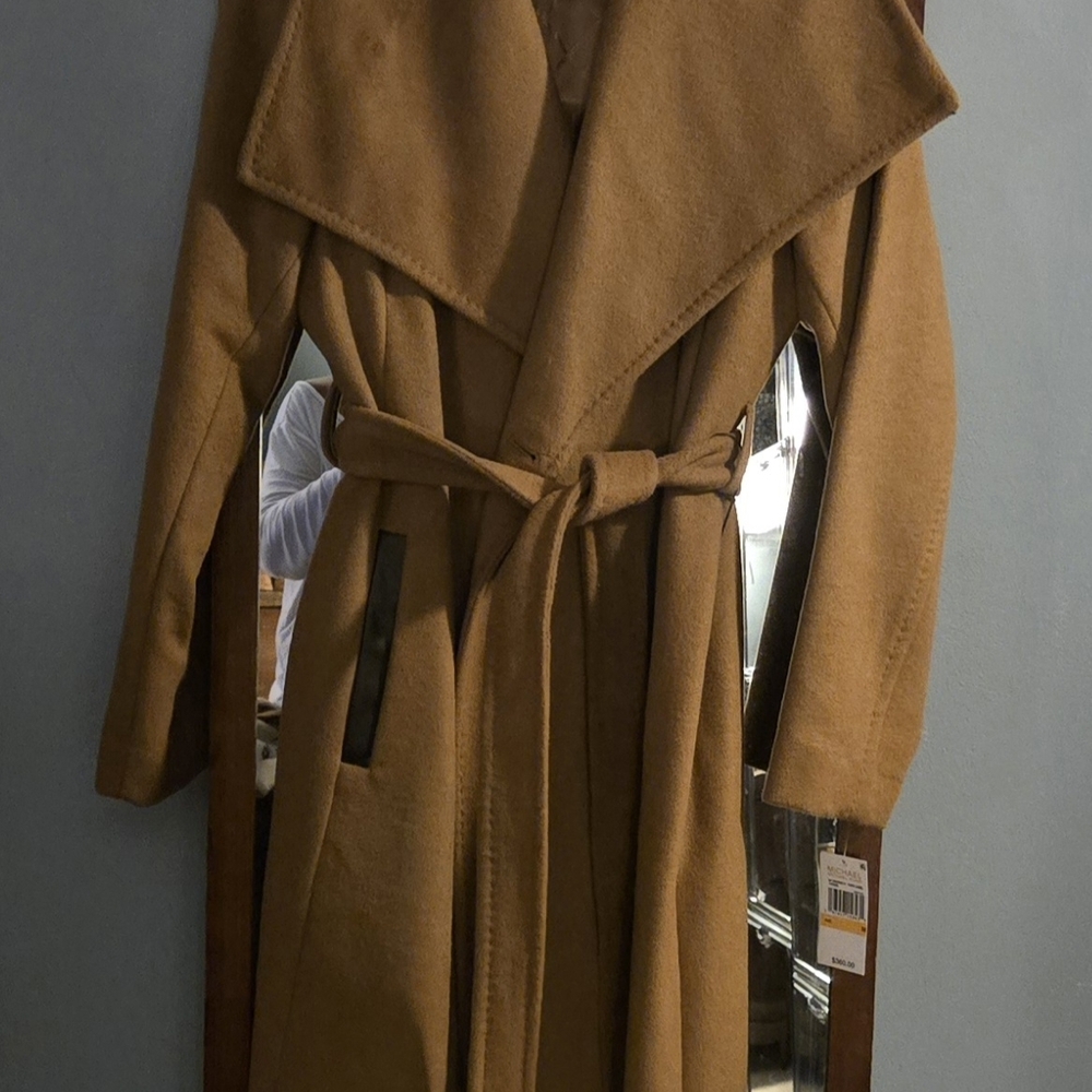 MICHAEL Michael Kors Tan Belted Coat